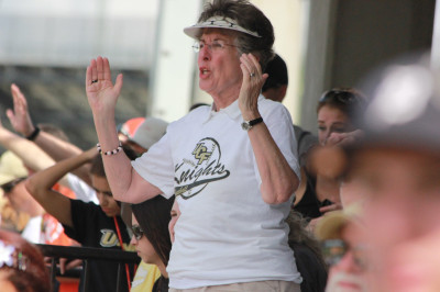 Come rain or shine, Kimmy Trivett is a UCF fan