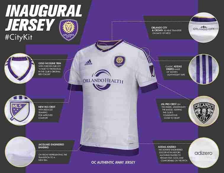 Orlando City SC unviels inaugural MLS away kit, pays homage to